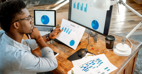 Man Reviewing Charts